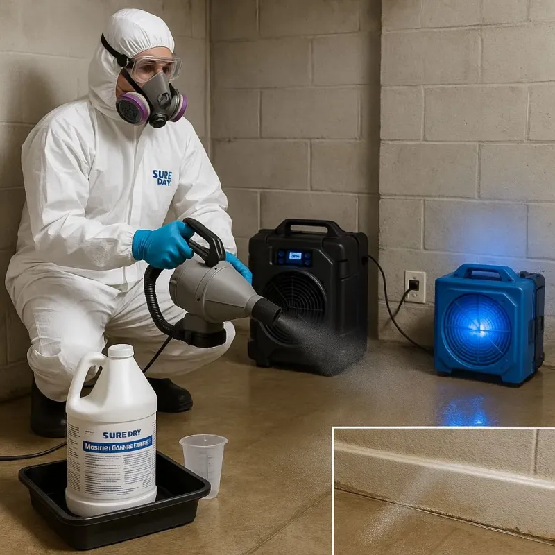 Sanitization and Odor Removal process in South Ashburnham, MA